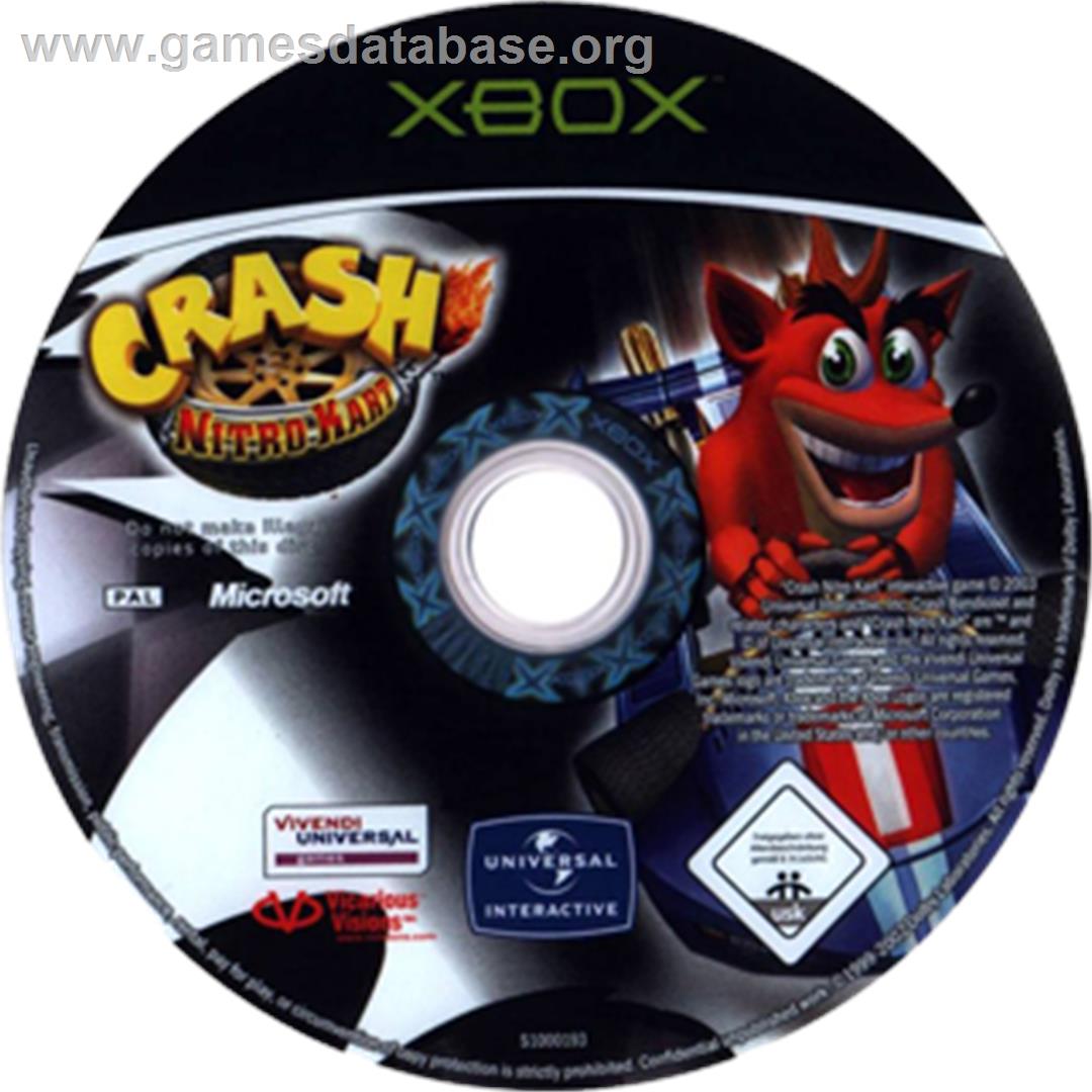 Crash Nitro Kart - Microsoft Xbox - Artwork - CD