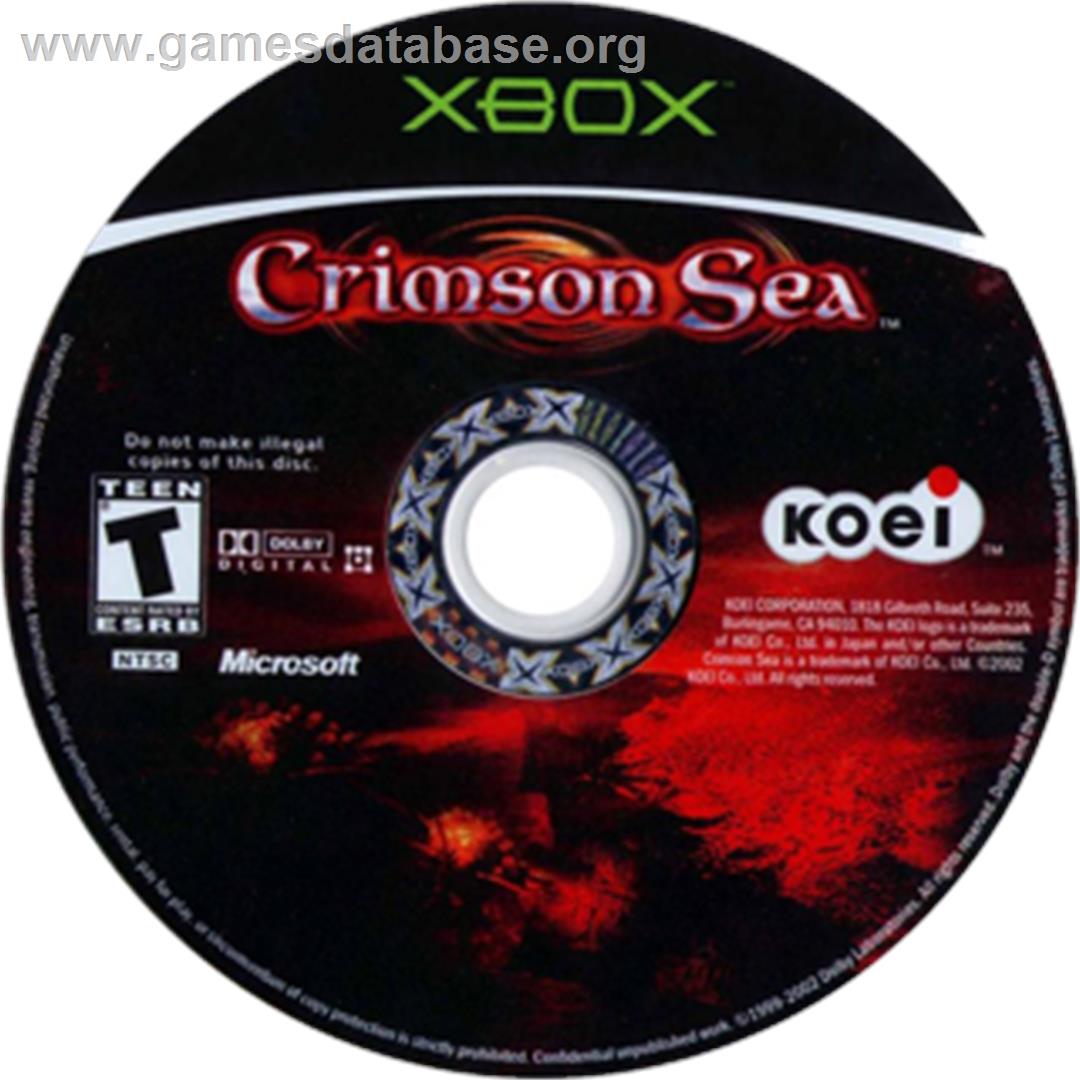 Crimson Sea - Microsoft Xbox - Artwork - CD