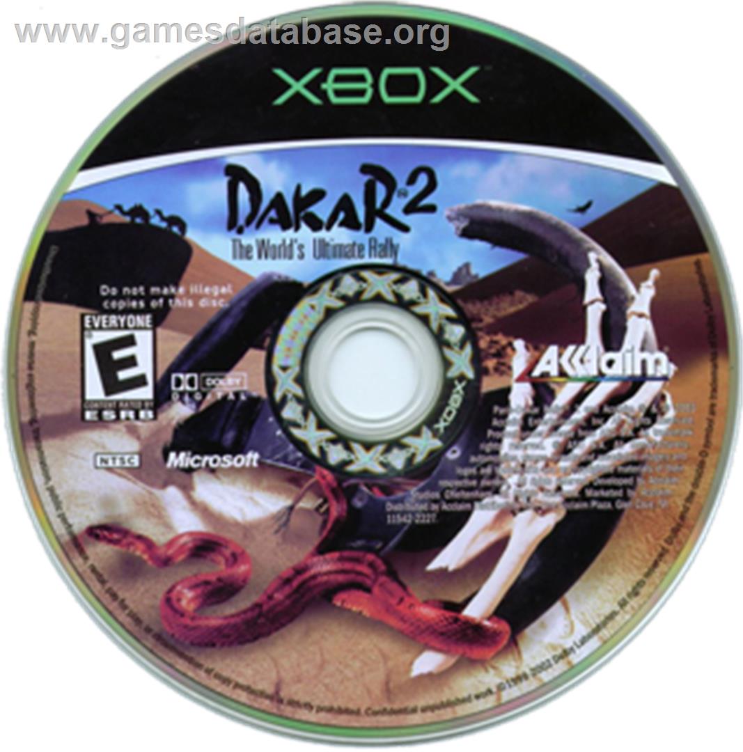Dakar 2: The World's Ultimate Rally - Microsoft Xbox - Artwork - CD
