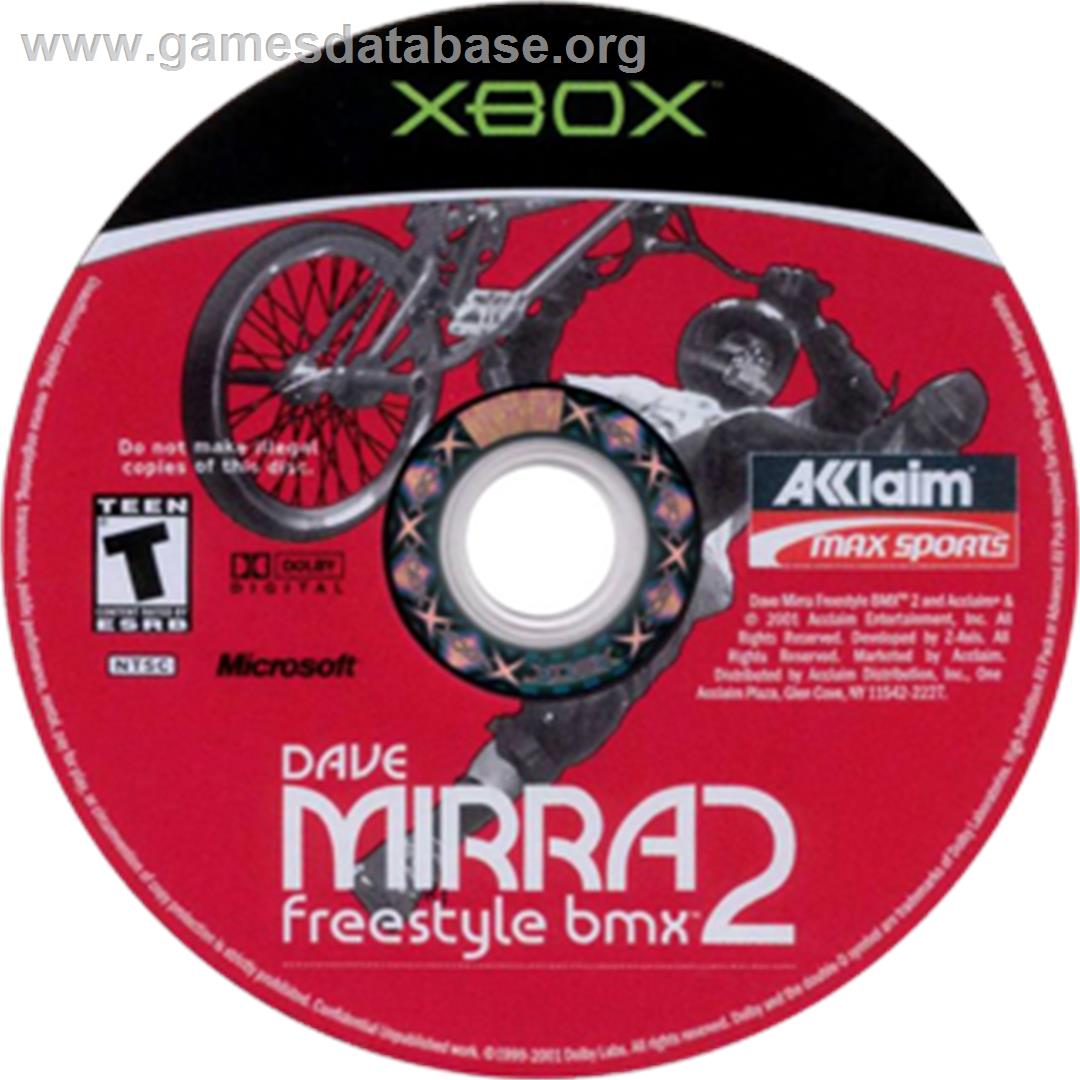 Dave Mirra Freestyle BMX 2 - Microsoft Xbox - Artwork - CD