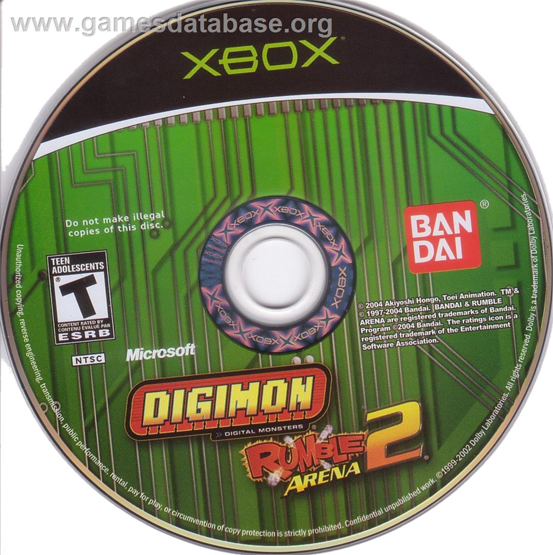 Digimon Rumble Arena 2 - Microsoft Xbox - Artwork - CD