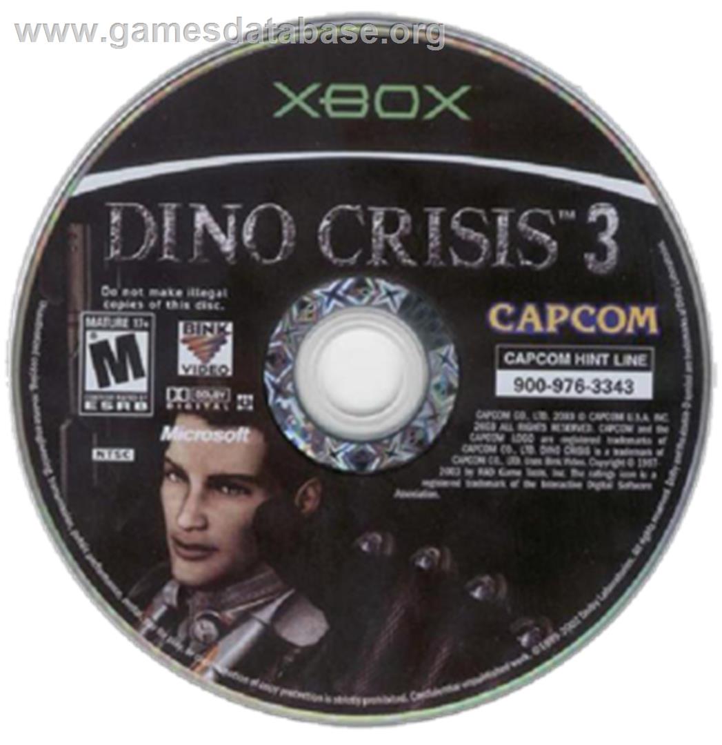 Dino Crisis 3 - Microsoft Xbox - Artwork - CD