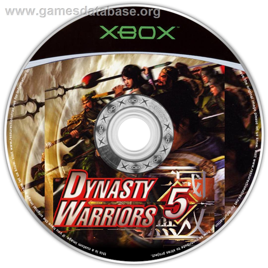Dynasty Warriors 5 - Microsoft Xbox - Artwork - CD