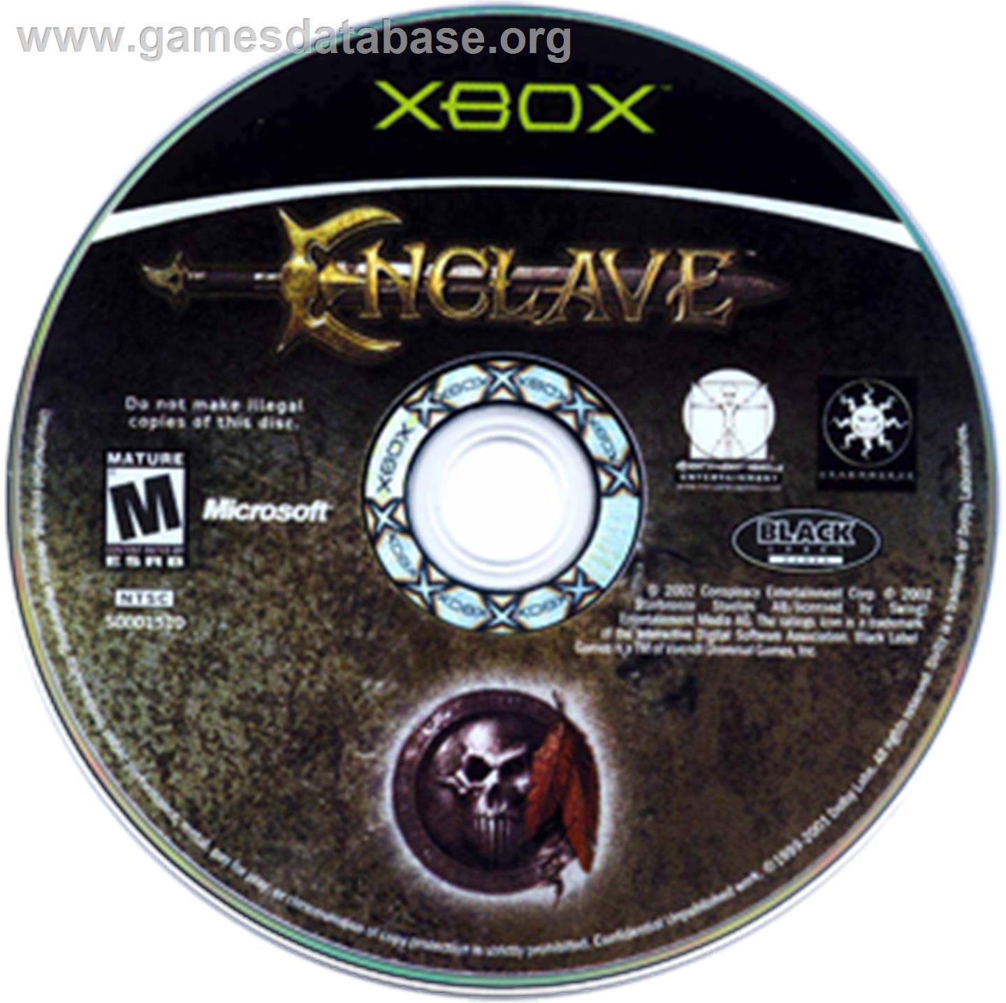 Enclave - Microsoft Xbox - Artwork - CD