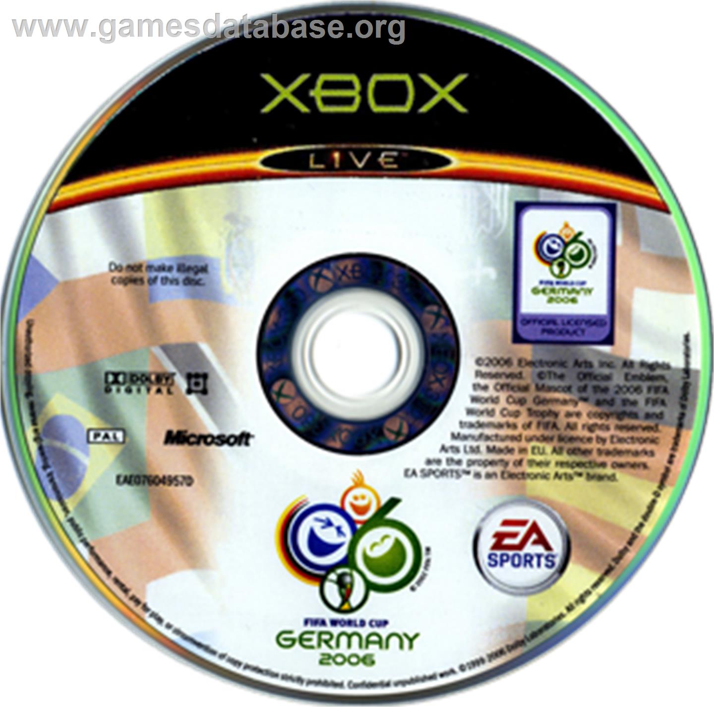 FIFA World Cup: Germany 2006 - Microsoft Xbox - Artwork - CD