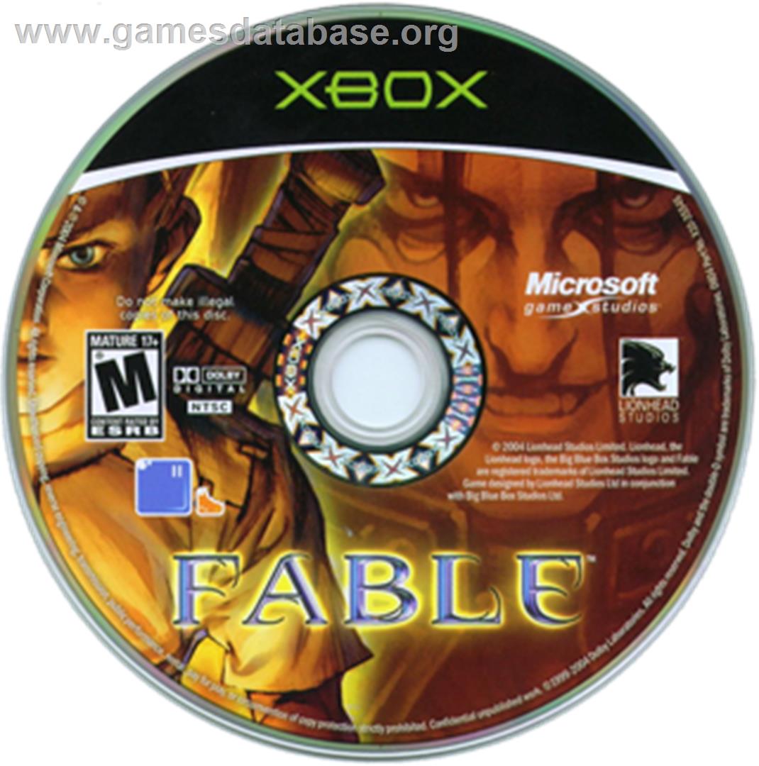 Fable - Microsoft Xbox - Artwork - CD