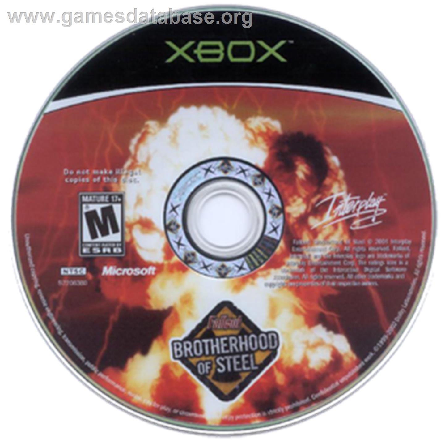 Fallout: Brotherhood of Steel - Microsoft Xbox - Artwork - CD