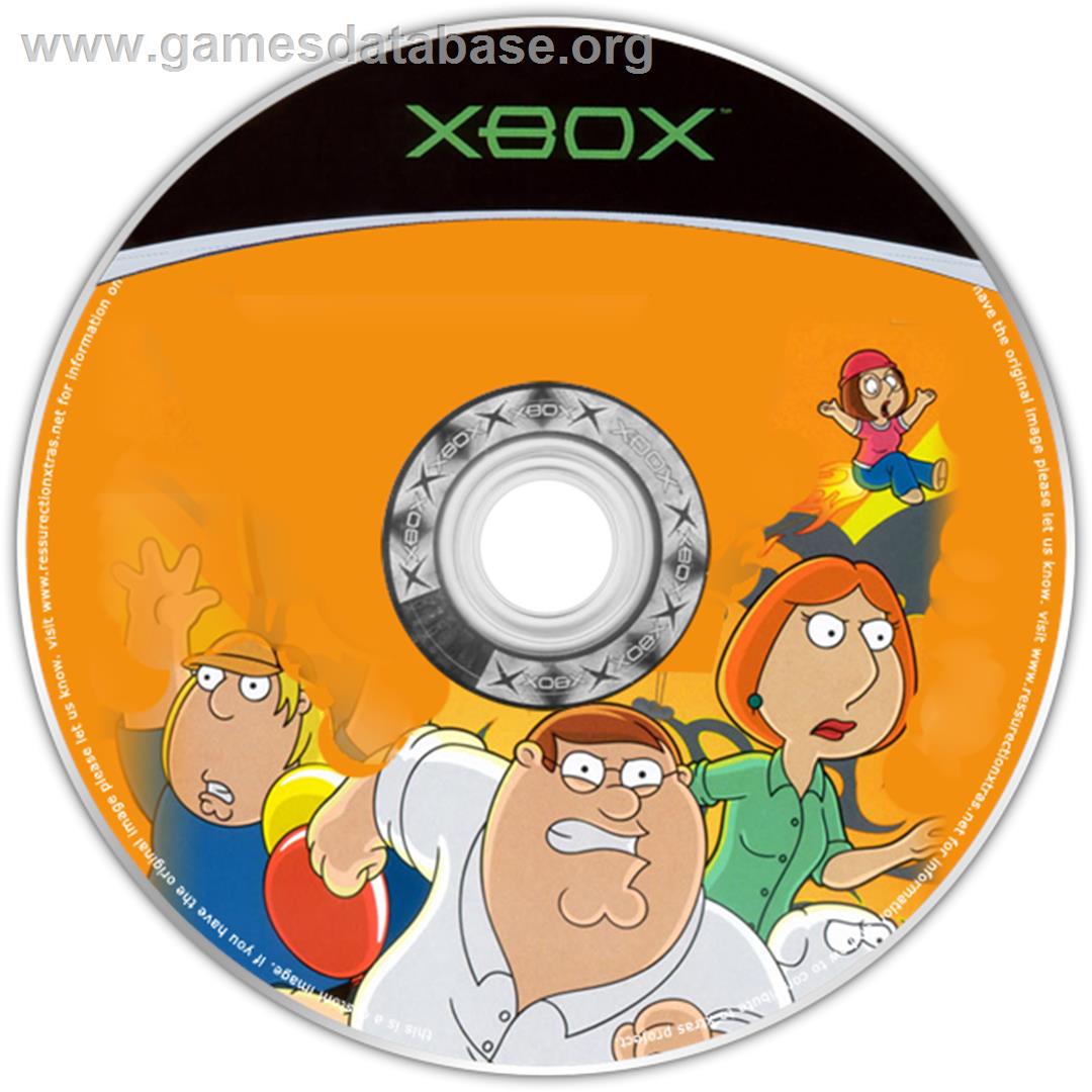 Family Guy Video Game - Microsoft Xbox - Artwork - CD
