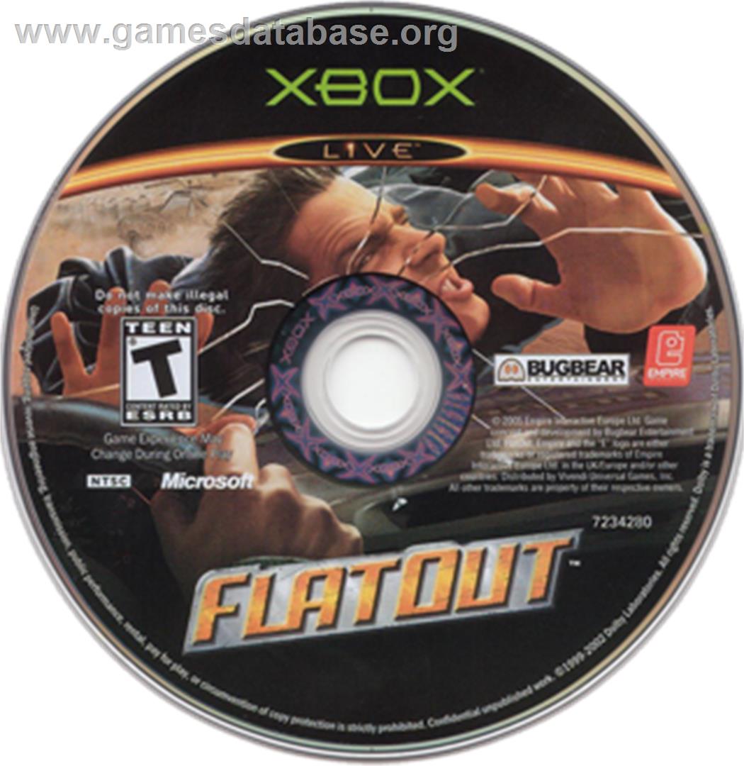 FlatOut - Microsoft Xbox - Artwork - CD
