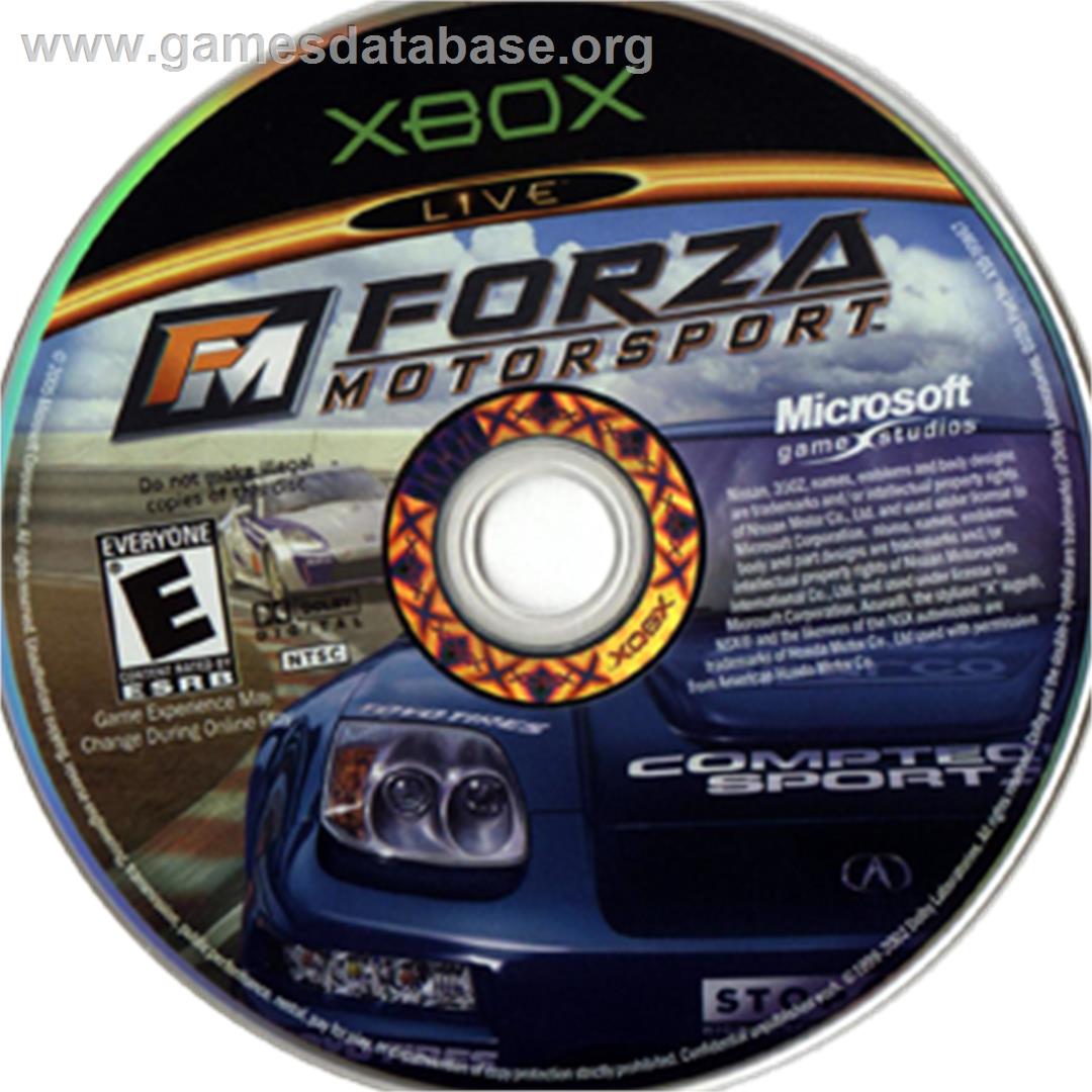 Forza Motorsport - Microsoft Xbox - Artwork - CD
