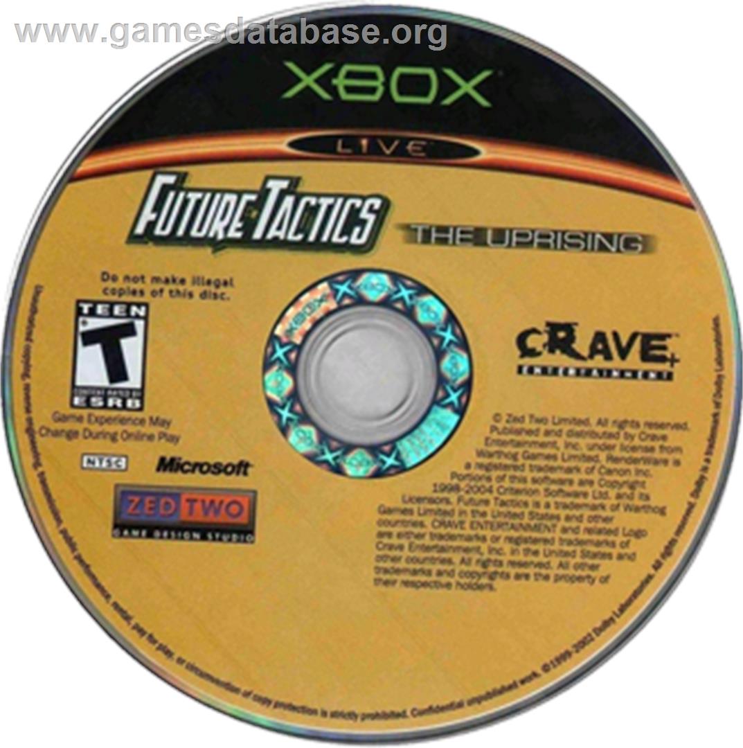Future Tactics: The Uprising - Microsoft Xbox - Artwork - CD