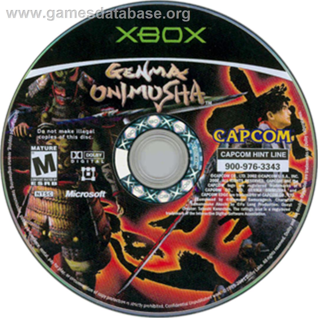 Genma Onimusha - Microsoft Xbox - Artwork - CD