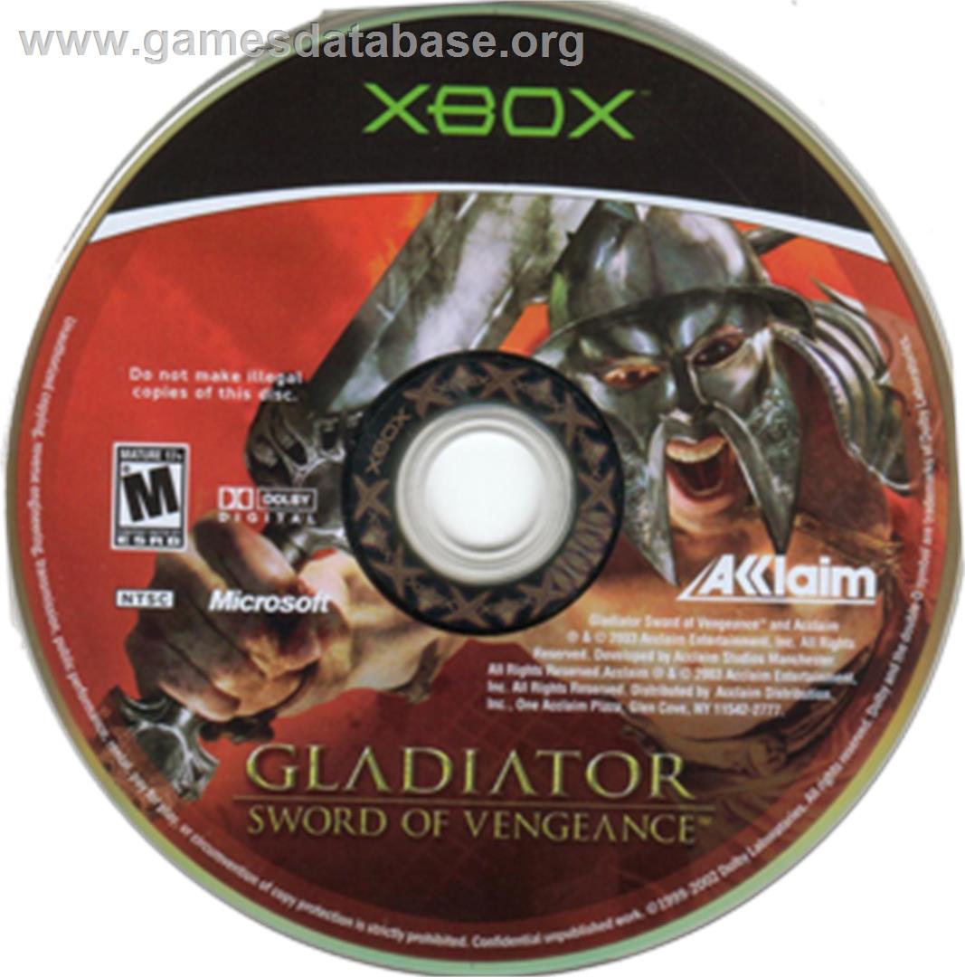 Gladiator: Sword of Vengeance - Microsoft Xbox - Artwork - CD
