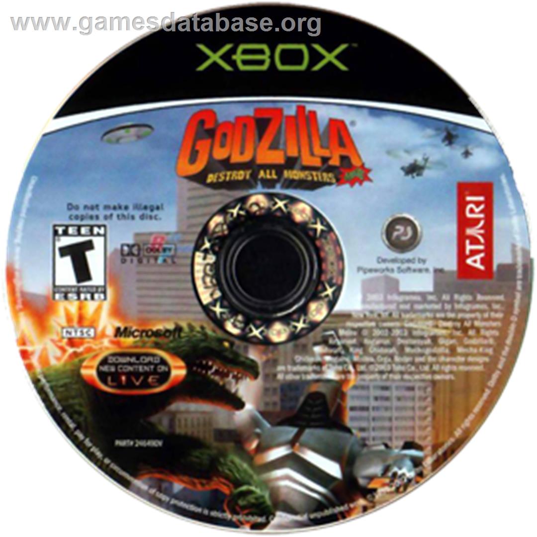 Godzilla: Destroy All Monsters Melee - Microsoft Xbox - Artwork - CD