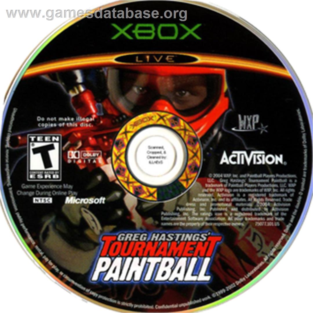 Greg Hastings' Tournament Paintball - Microsoft Xbox - Artwork - CD