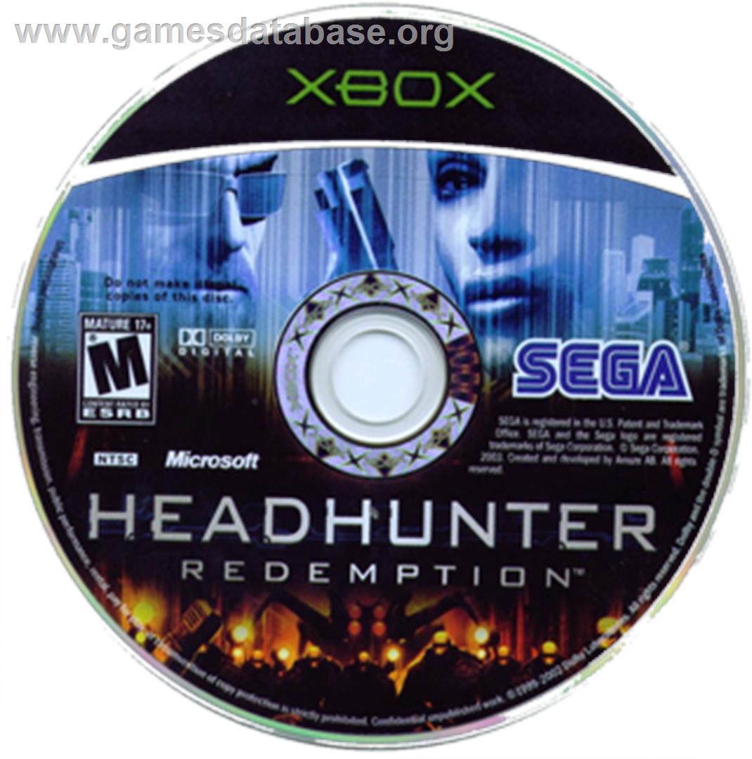 Headhunter: Redemption - Microsoft Xbox - Artwork - CD