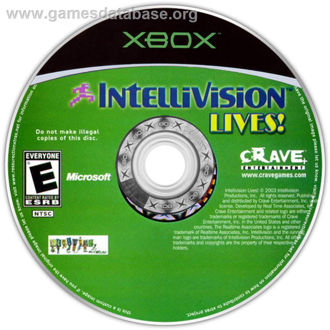 Intellivision Lives - Microsoft Xbox - Artwork - CD