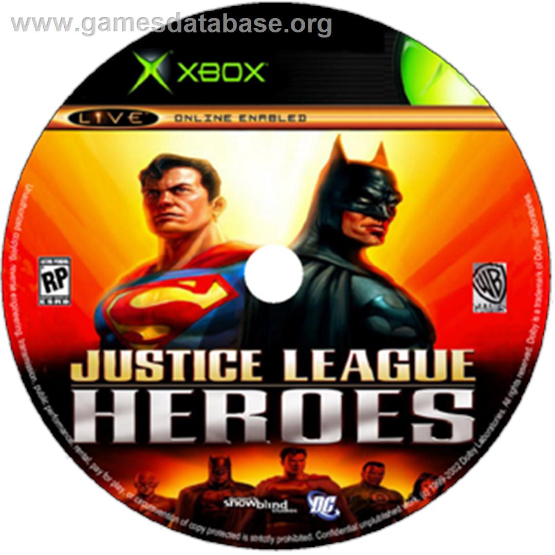 Justice League Heroes - Microsoft Xbox - Artwork - CD