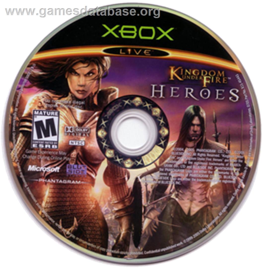 Kingdom Under Fire: Heroes - Microsoft Xbox - Artwork - CD
