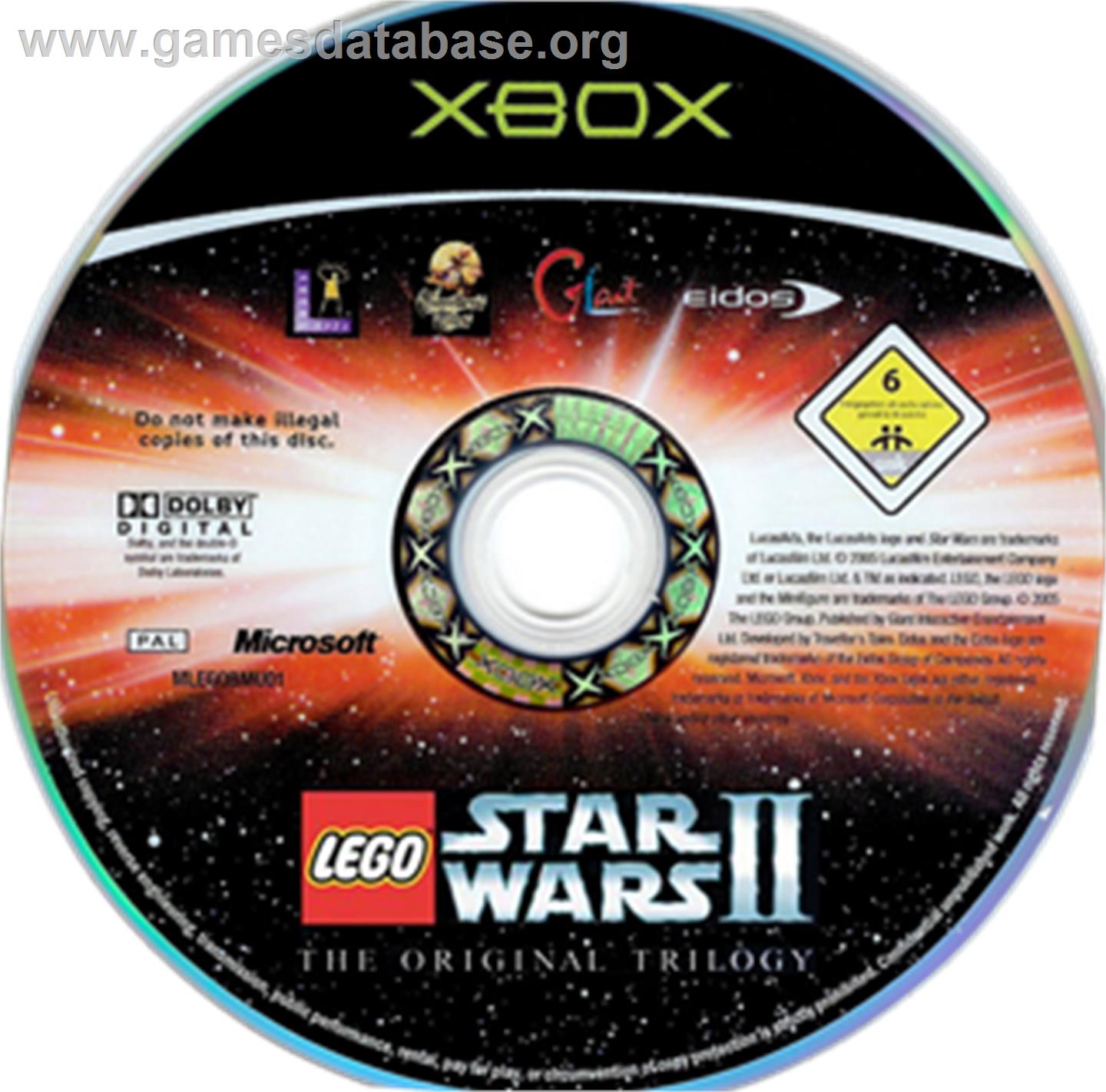 LEGO Star Wars 2: The Original Trilogy - Microsoft Xbox - Artwork - CD