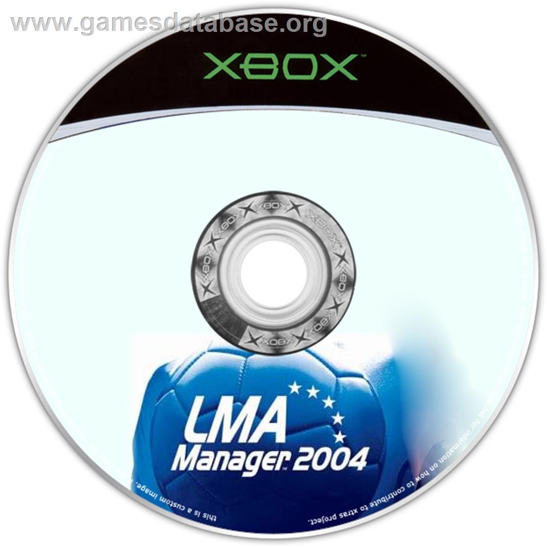 LMA Manager 2004 - Microsoft Xbox - Artwork - CD