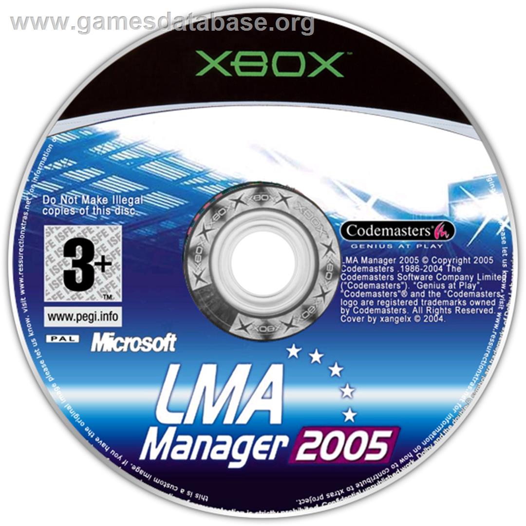 LMA Manager 2005 - Microsoft Xbox - Artwork - CD