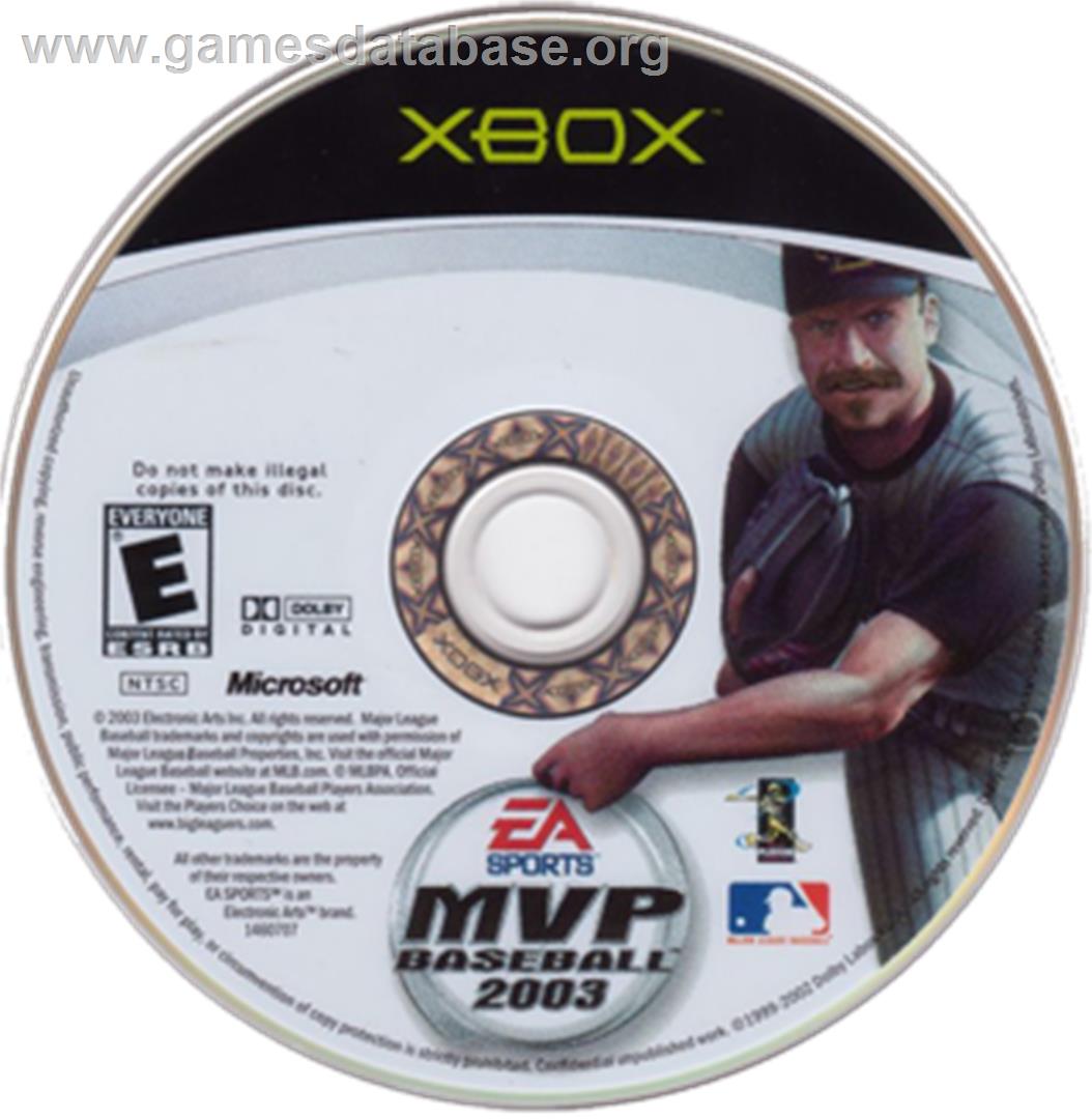 MVP Baseball 2003 - Microsoft Xbox - Artwork - CD