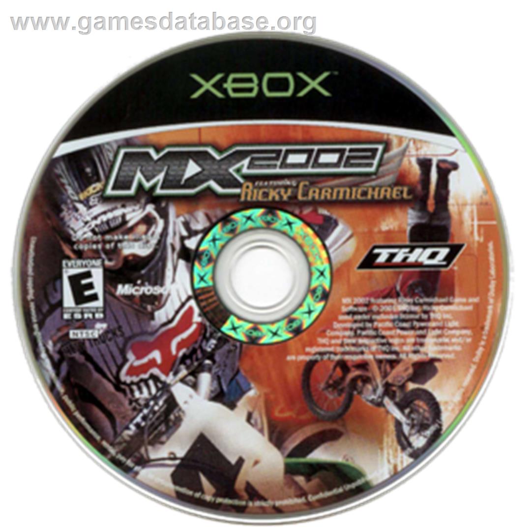 MX 2002 featuring Ricky Carmichael - Microsoft Xbox - Artwork - CD