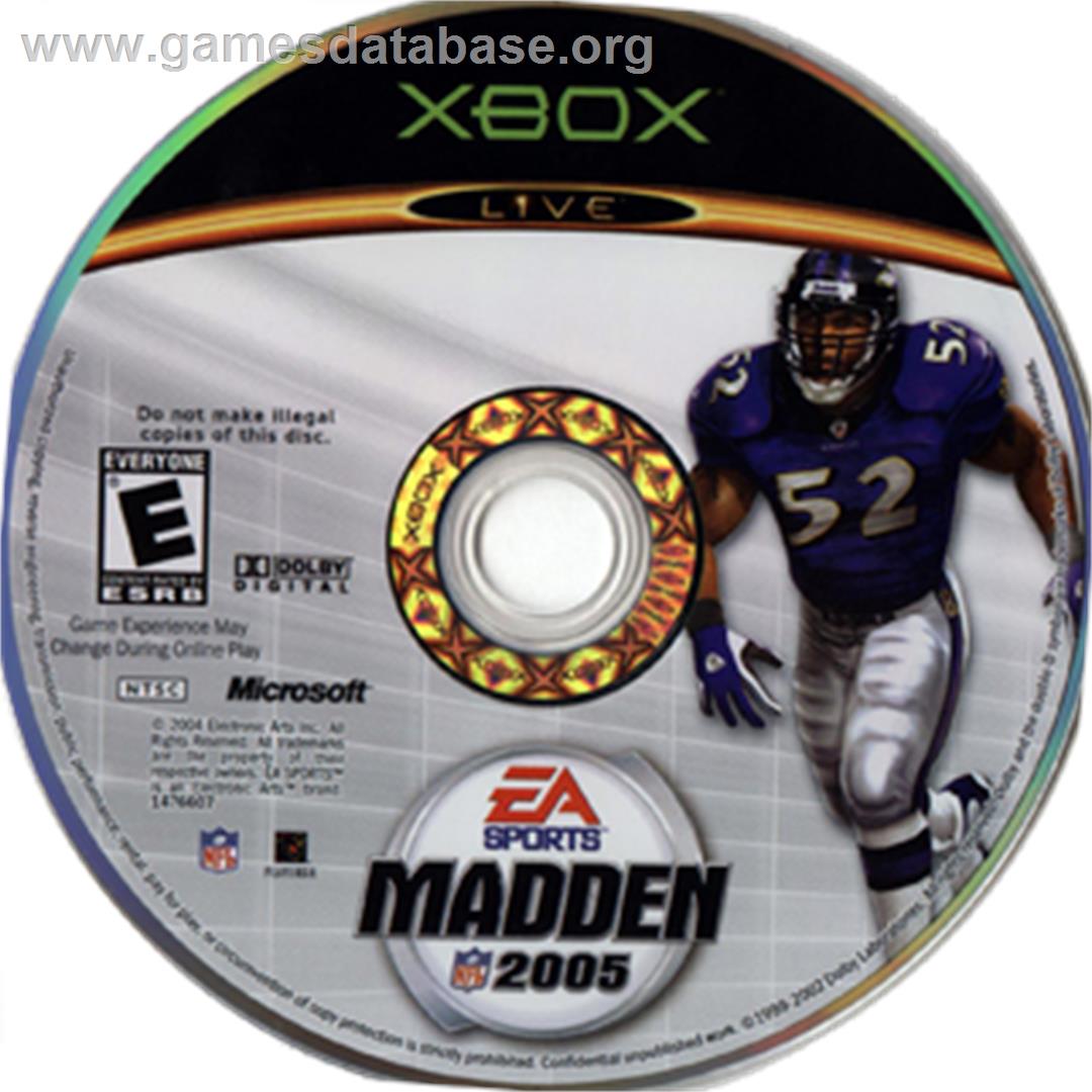 Madden NFL 2005 - Microsoft Xbox - Artwork - CD
