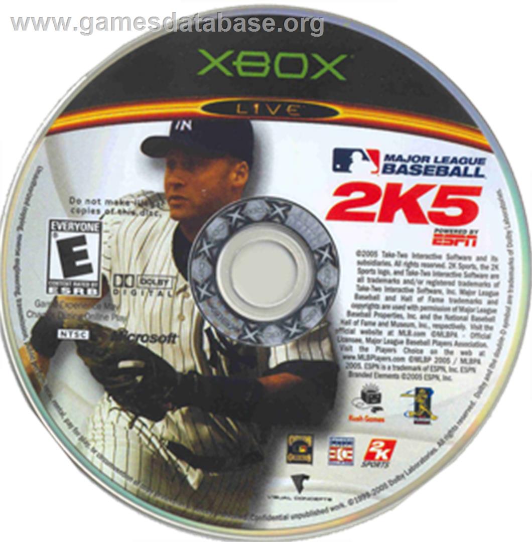 Major League Baseball 2K5 - Microsoft Xbox - Artwork - CD