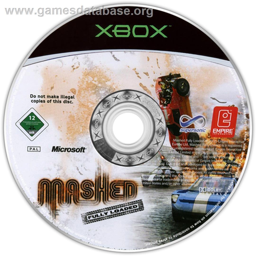 Mashed: Fully Loaded - Microsoft Xbox - Artwork - CD