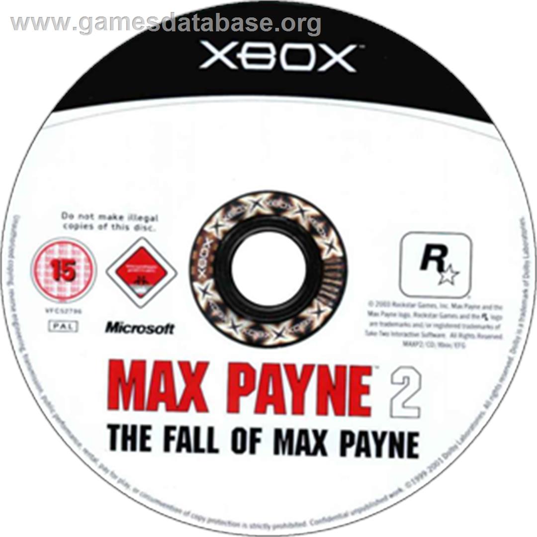 Max Payne 2: The Fall of Max Payne - Microsoft Xbox - Artwork - CD