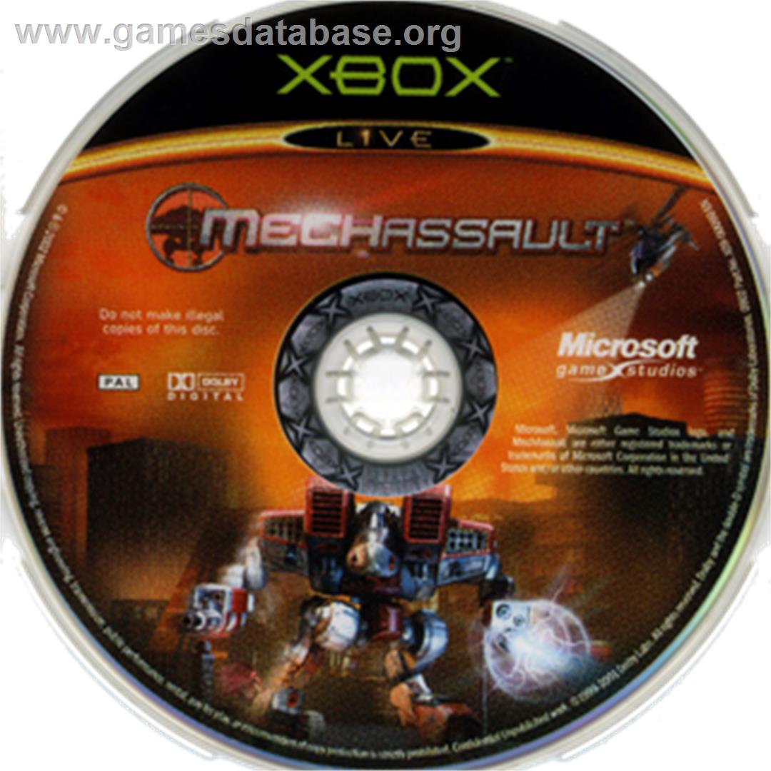 MechAssault - Microsoft Xbox - Artwork - CD