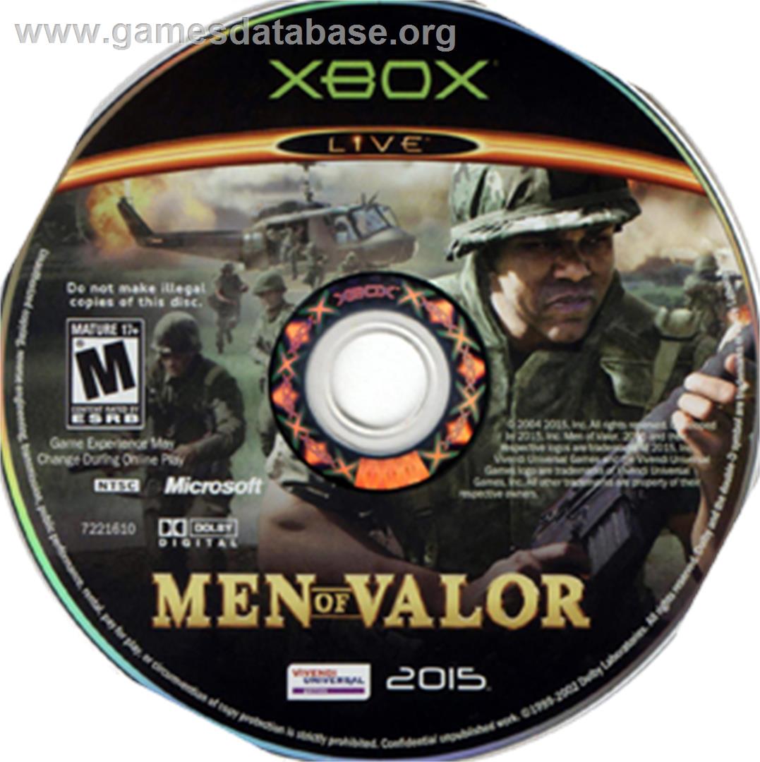 Men of Valor - Microsoft Xbox - Artwork - CD
