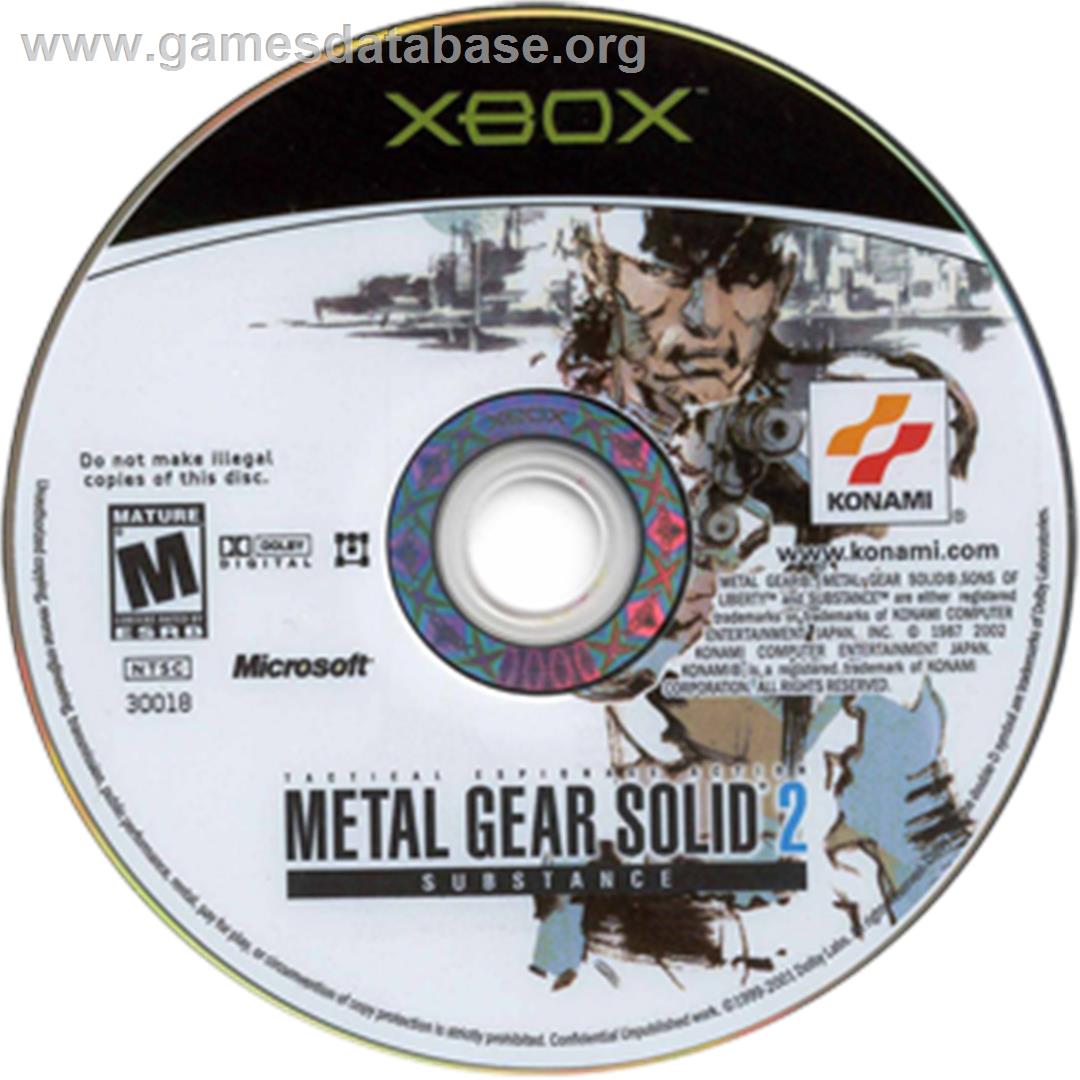 Metal Gear Solid 2: Substance - Microsoft Xbox - Artwork - CD