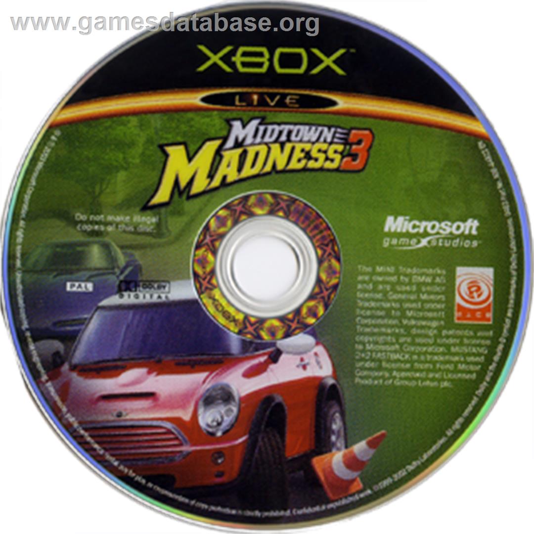 Midtown Madness 3 - Microsoft Xbox - Artwork - CD
