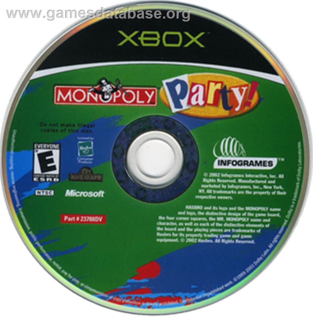 Monopoly Party - Microsoft Xbox - Artwork - CD