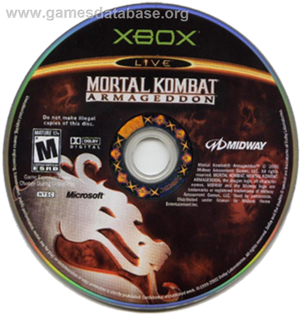 Mortal Kombat: Armageddon - Microsoft Xbox - Artwork - CD