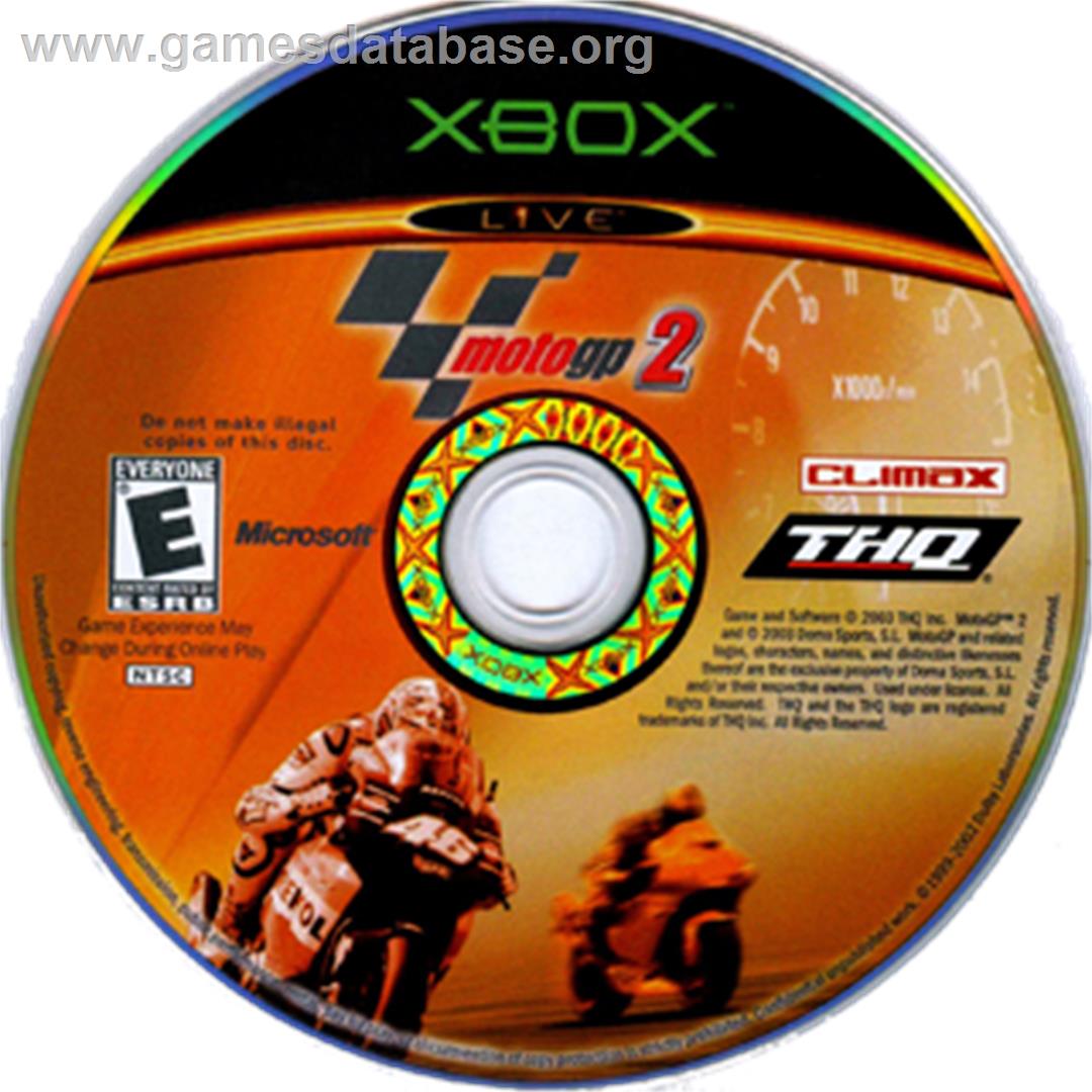 MotoGP 2 - Microsoft Xbox - Artwork - CD