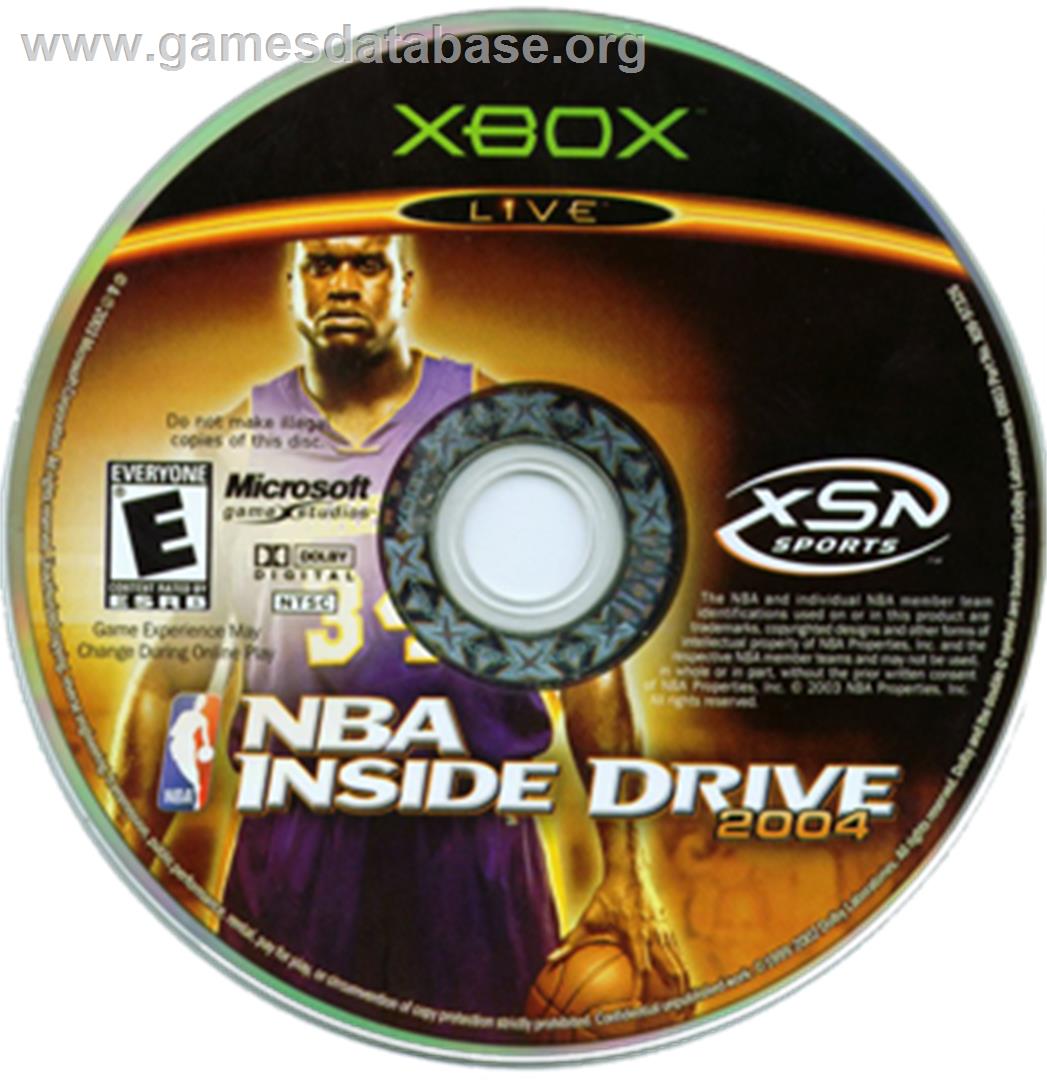 NBA Inside Drive 2004 - Microsoft Xbox - Artwork - CD