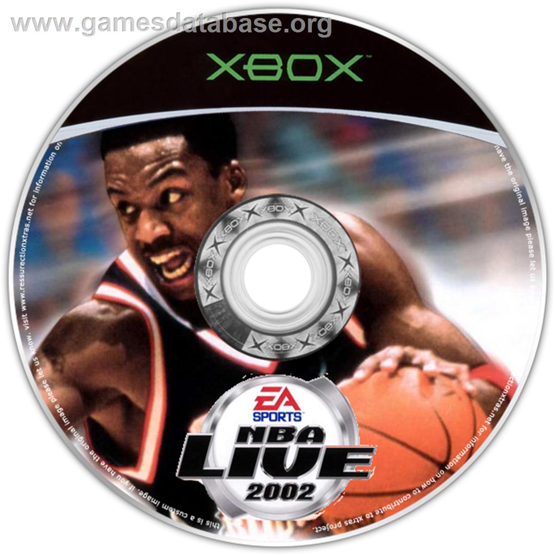 NBA Live 2002 - Microsoft Xbox - Artwork - CD