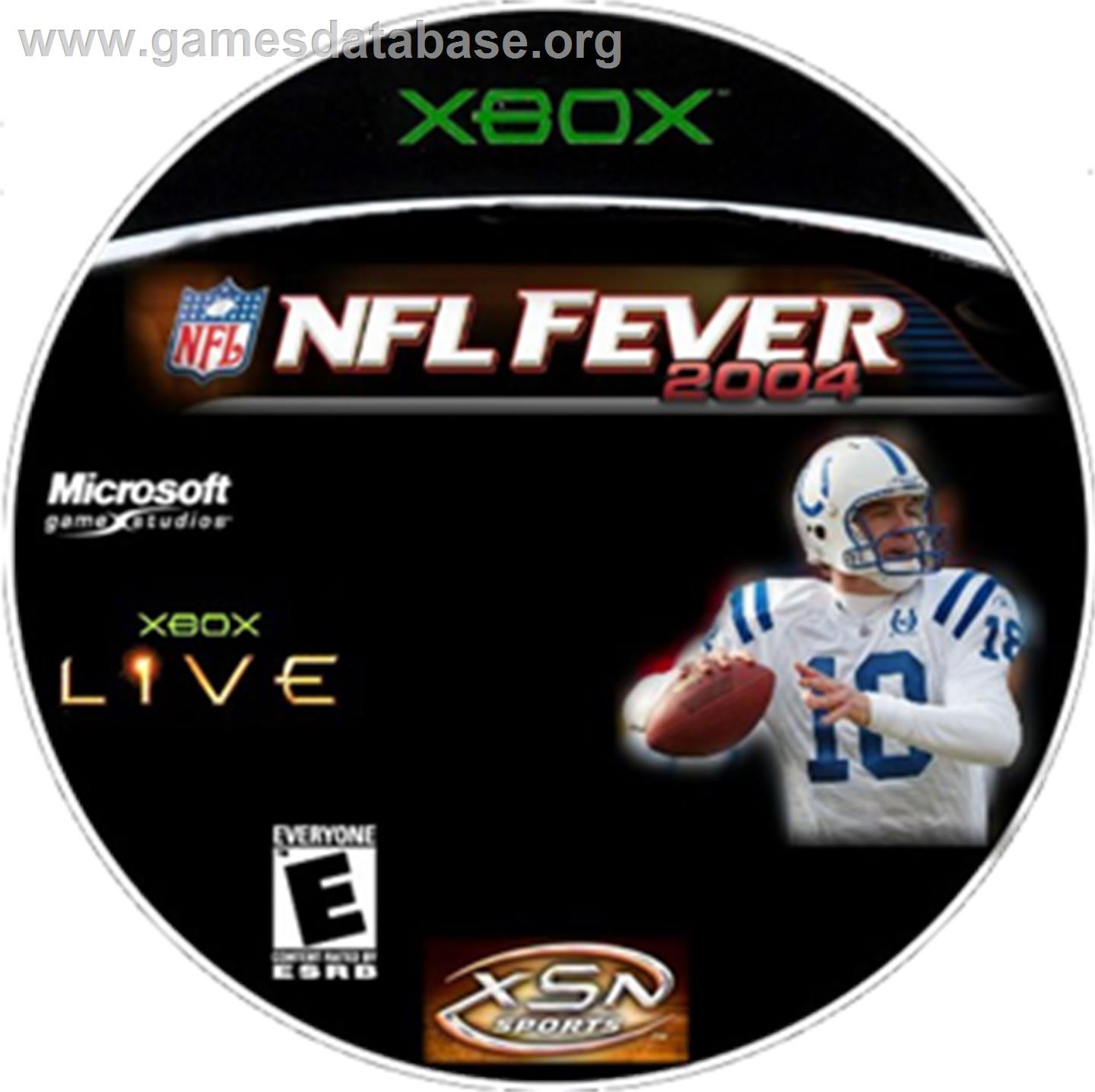 NFL Fever 2004 - Microsoft Xbox - Artwork - CD