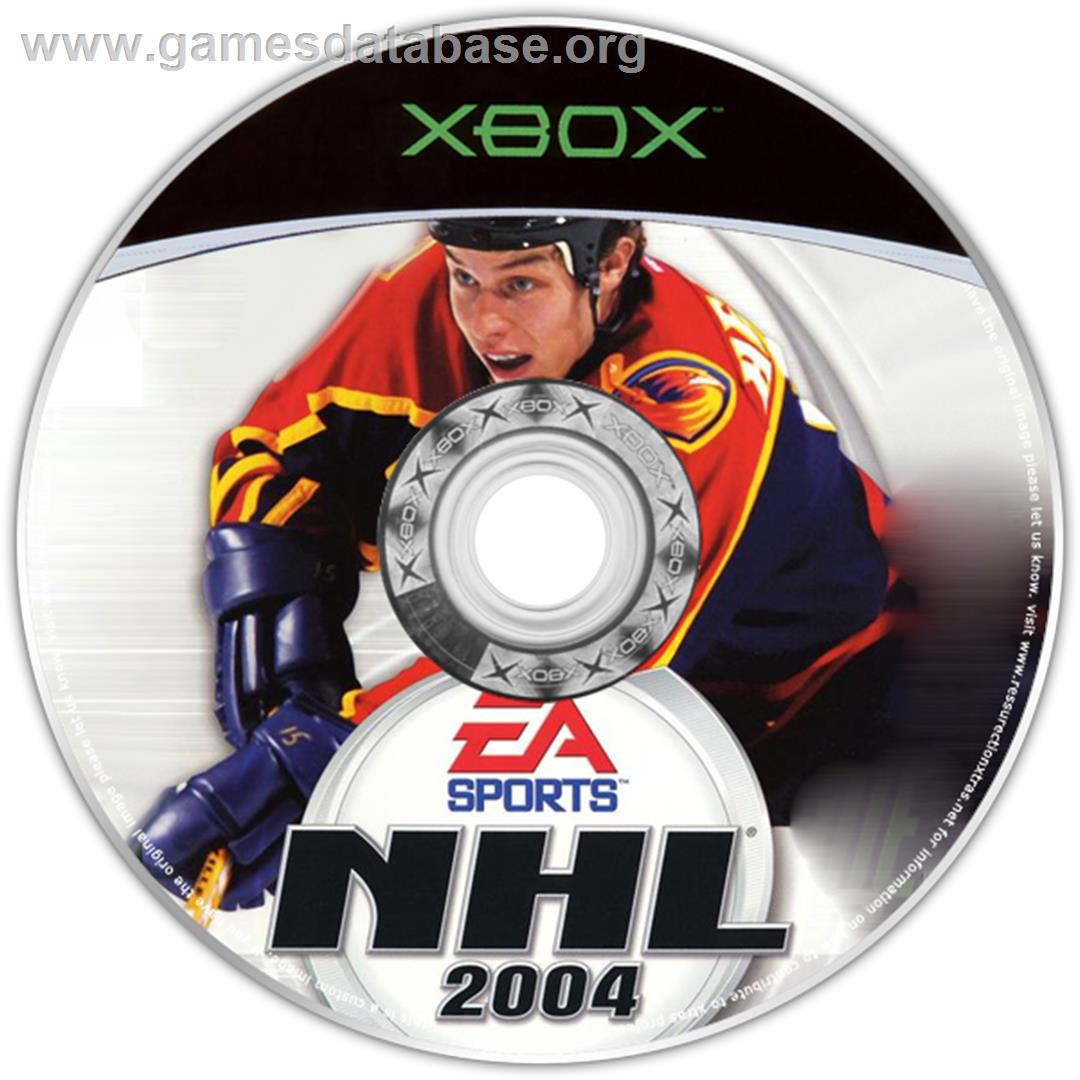 NHL 2004 - Microsoft Xbox - Artwork - CD