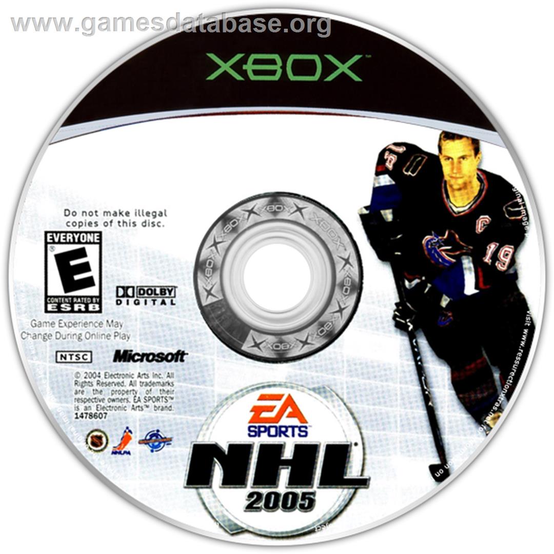 NHL 2005 - Microsoft Xbox - Artwork - CD
