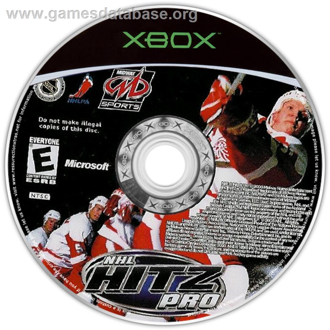 NHL Hitz Pro - Microsoft Xbox - Artwork - CD