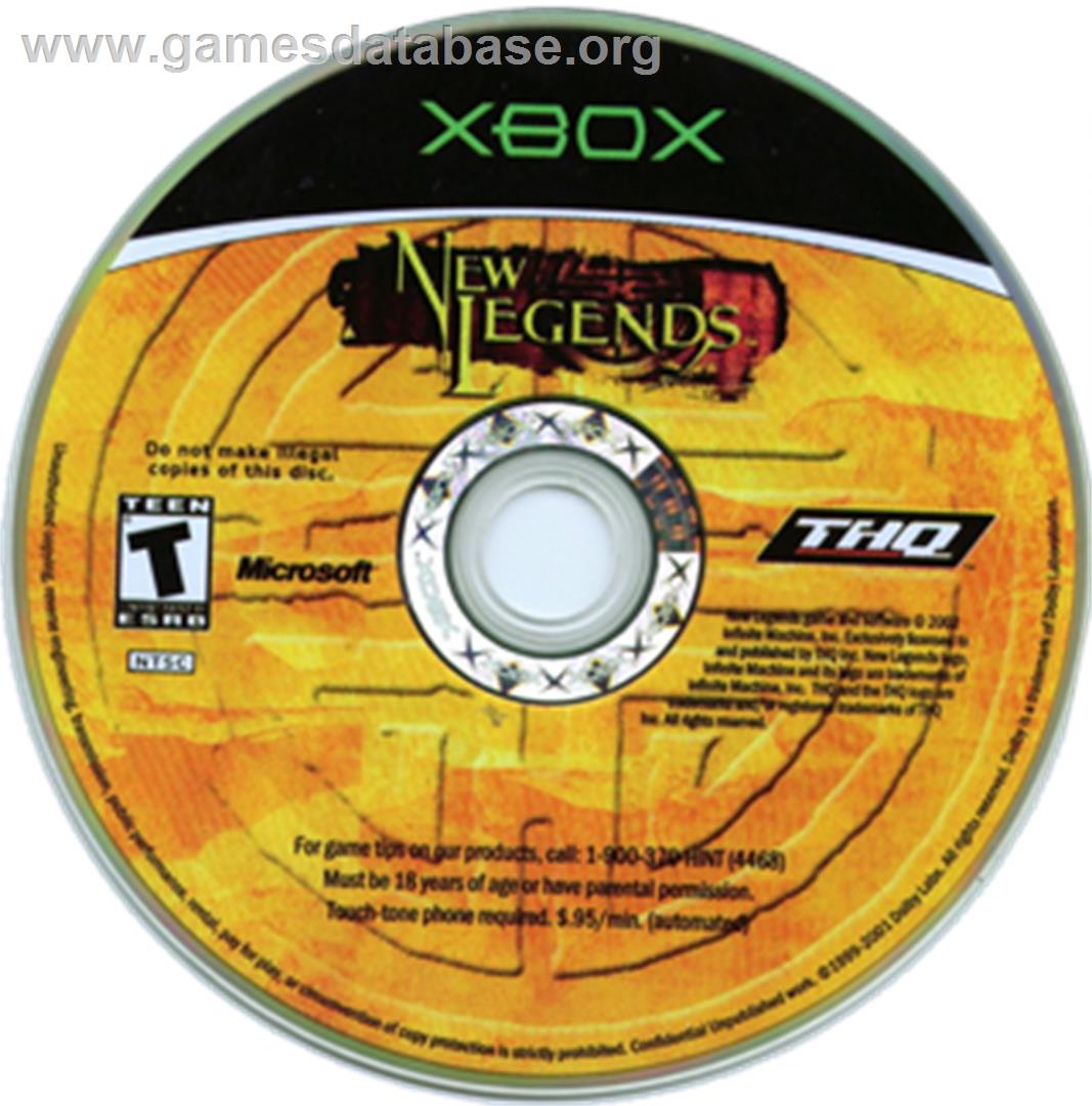 New Legends - Microsoft Xbox - Artwork - CD