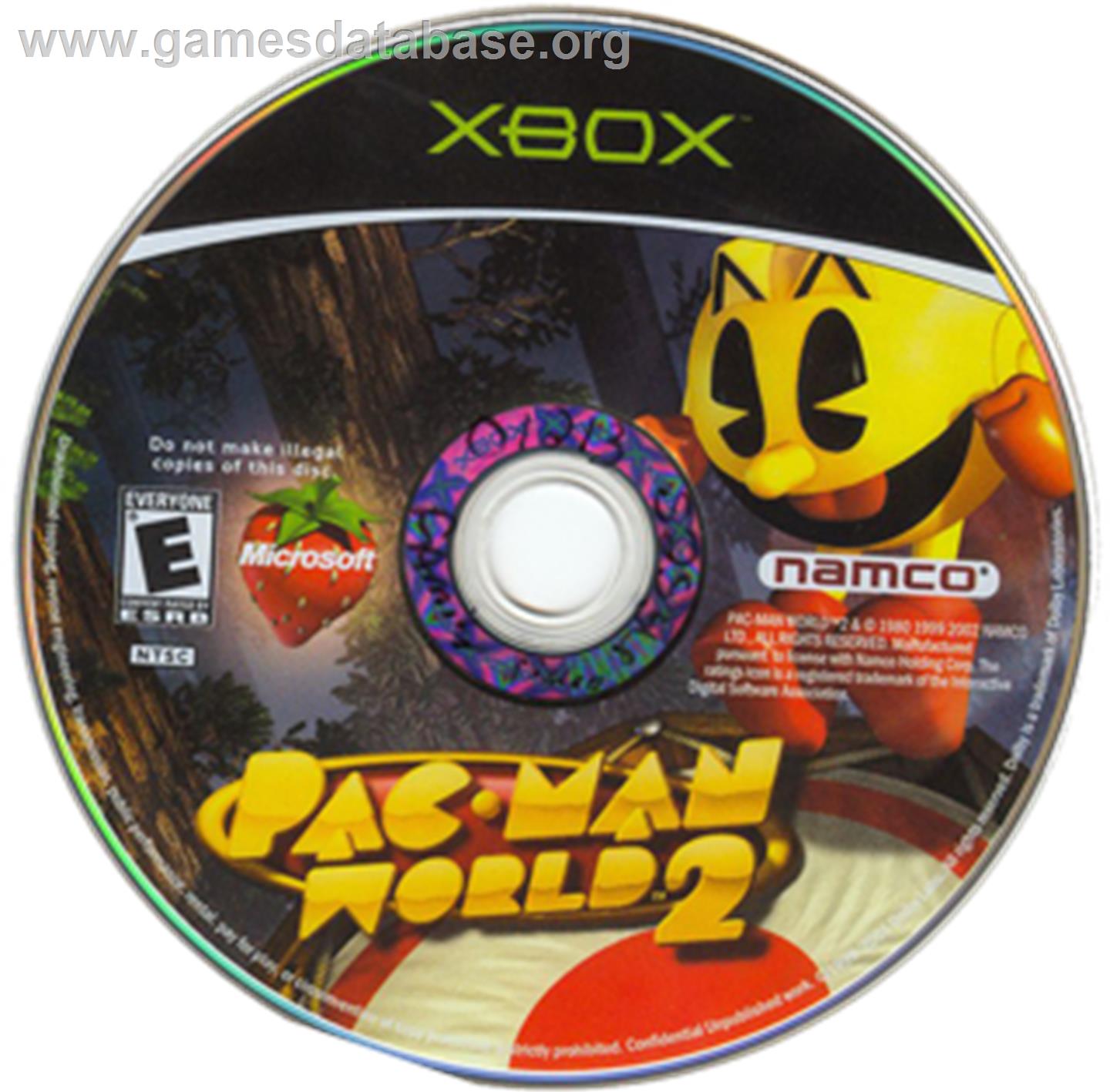Pac-Man World 2 - Microsoft Xbox - Artwork - CD