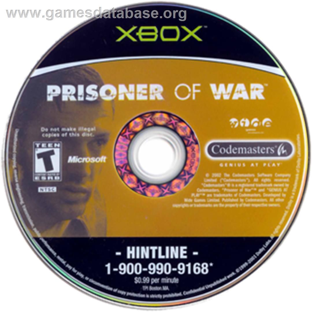 Prisoner of War - Microsoft Xbox - Artwork - CD