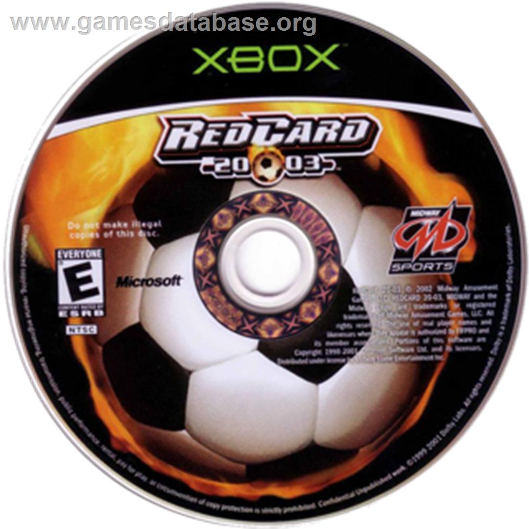 RedCard 20-03 - Microsoft Xbox - Artwork - CD