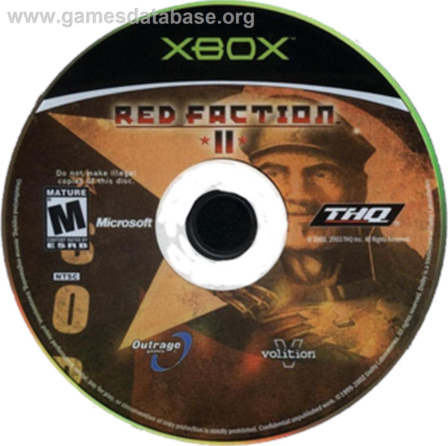 Red Faction 2 - Microsoft Xbox - Artwork - CD